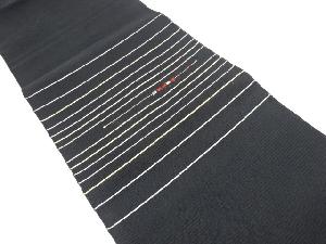 アンティーク　絽　横段模様織り出し名古屋帯（着用可）